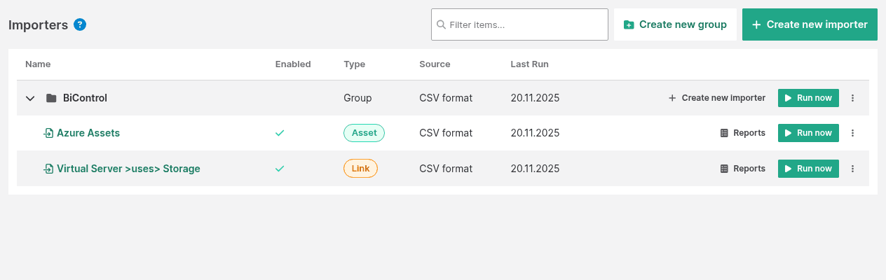 Importer Overview